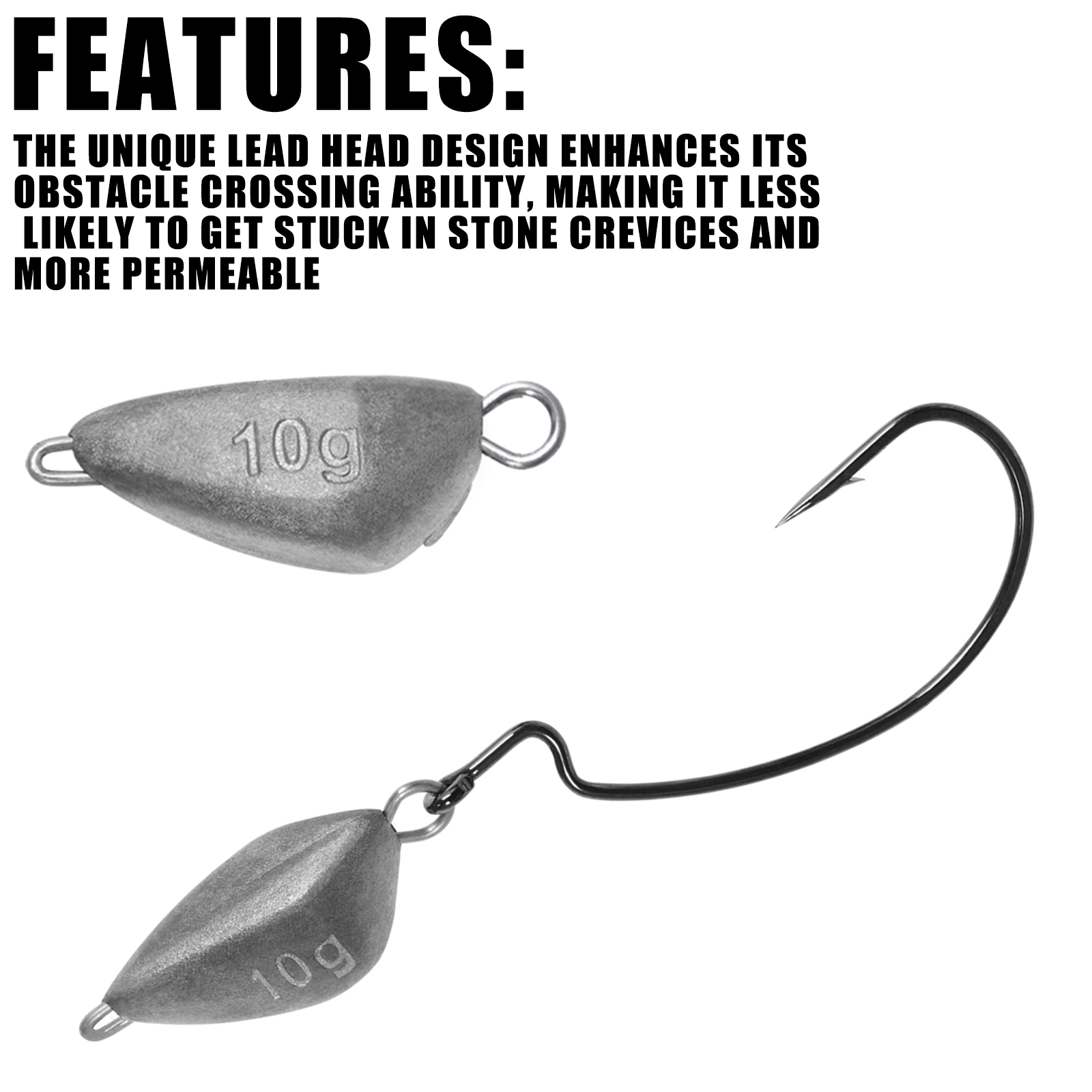 SAMOLLA 5pcs Jig Head Fishing  - Fishing Hook Jig ulasan dan harga