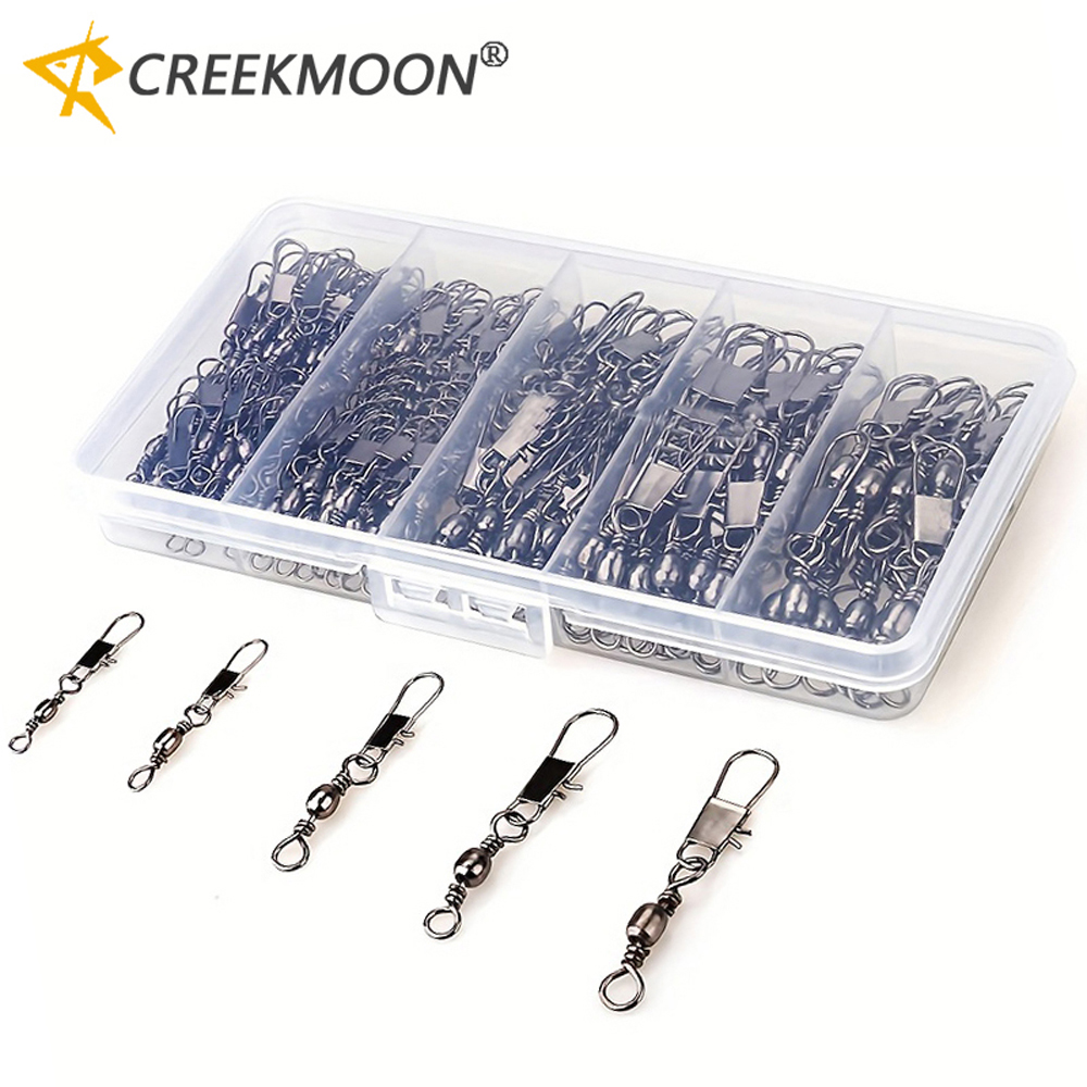 100Pcs/Lot 4#6#8#10#12# Swivel - Fishing Hook Assortment ulasan dan harga