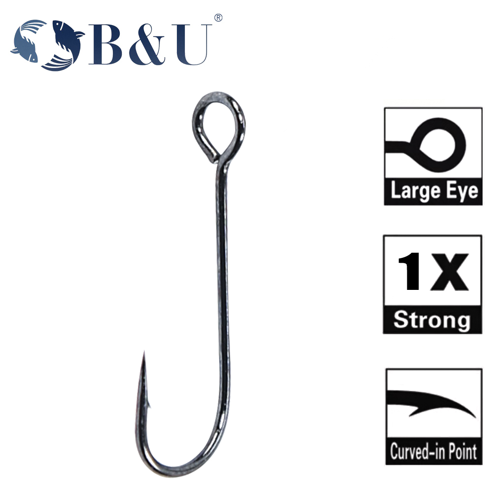 B&U 20pcs Fishing Hook Big Eye - Fishing Hook Barbless ulasan dan harga