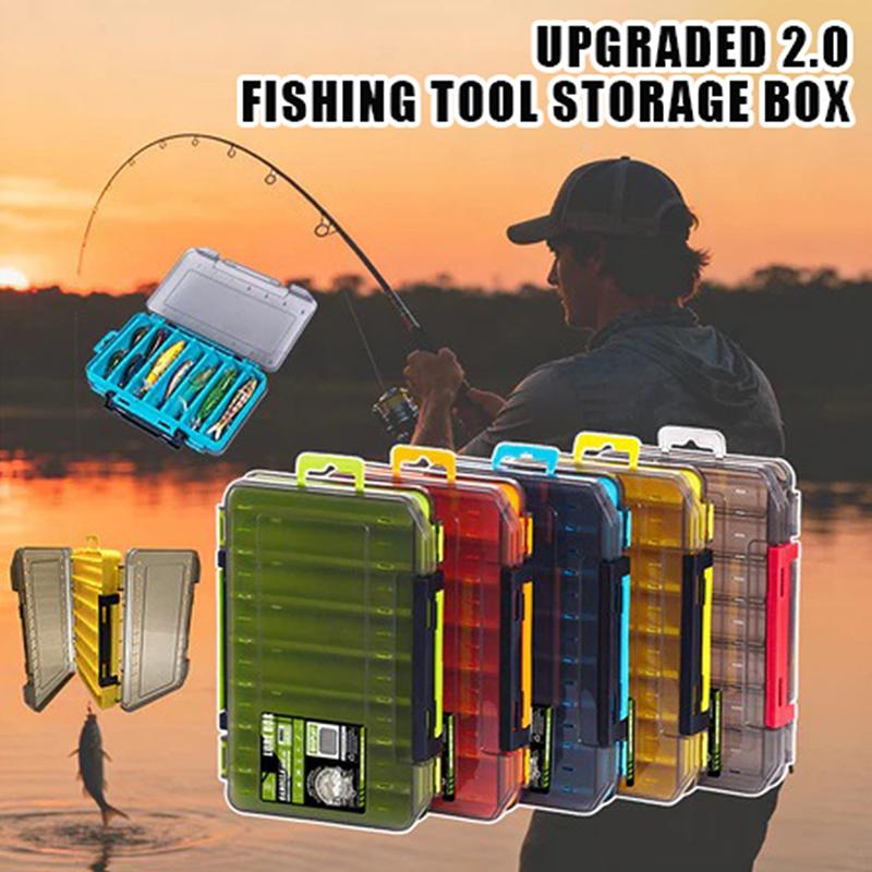 Double-Sided Compact Tackle Bo - Fishing Hook Box ulasan dan harga