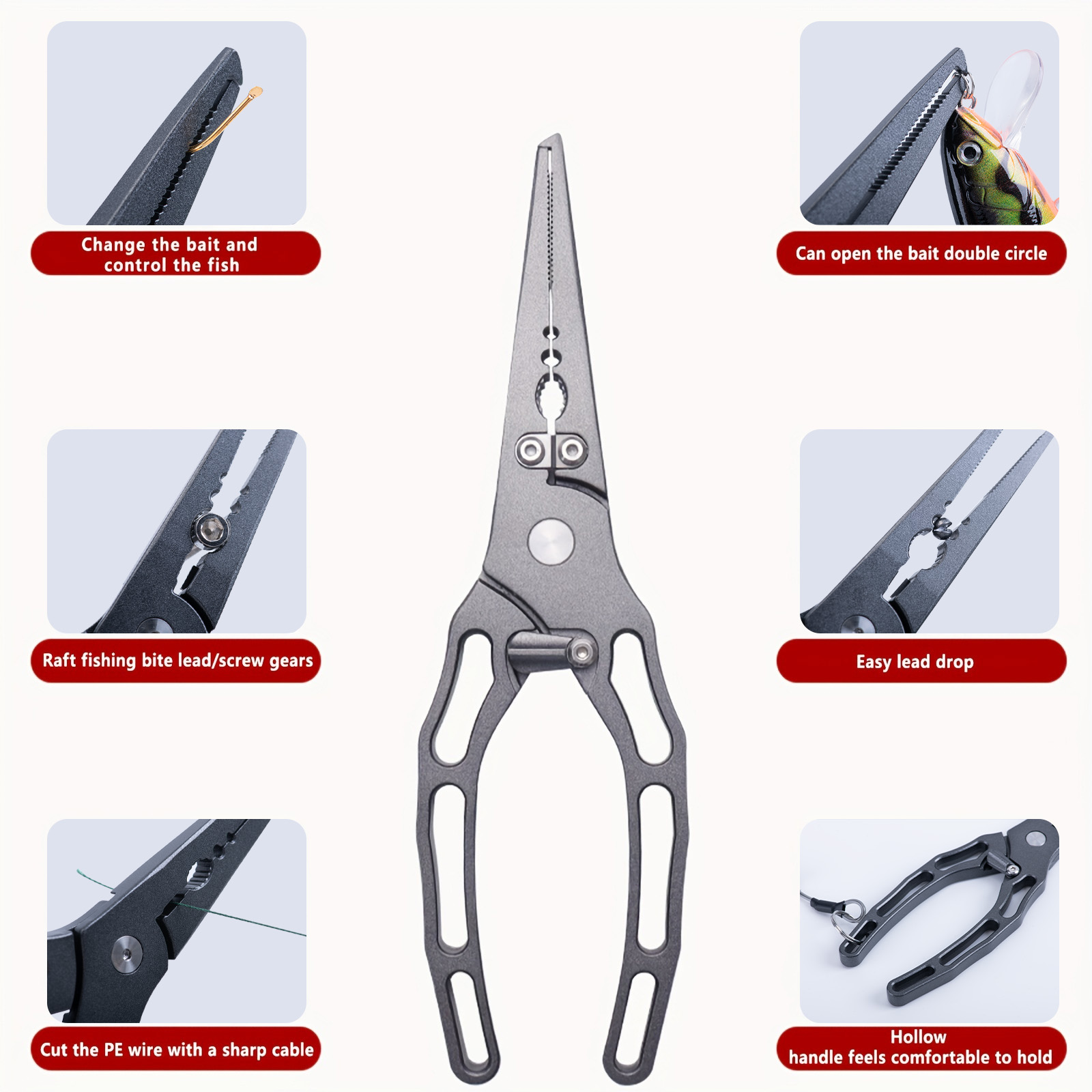 Fishing Pliers and Fish Grippe - Fishing Hook Remover ulasan dan harga